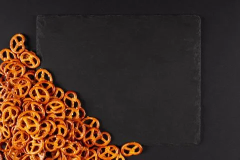 Pretzel background Stock Photos