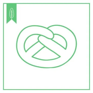Pretzel icon Stock-Illustration