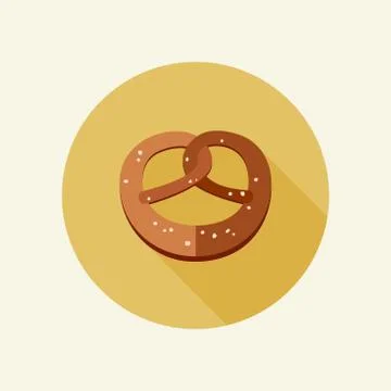 Pretzel icon Illustrazione stock