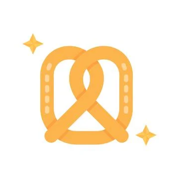 Pretzel Icon Image. Stock Illustration