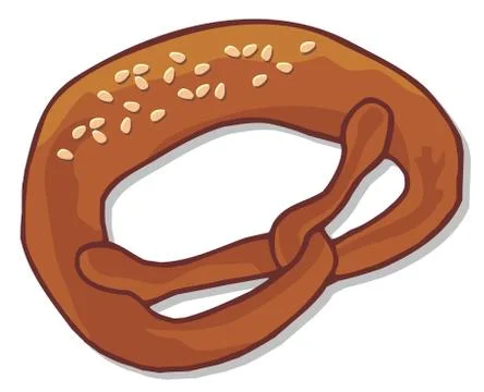 Pretzel Stock Illustration