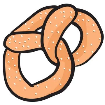 Pretzel Stock Illustration