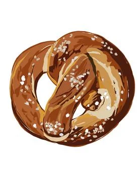 Pretzel Stock Illustration
