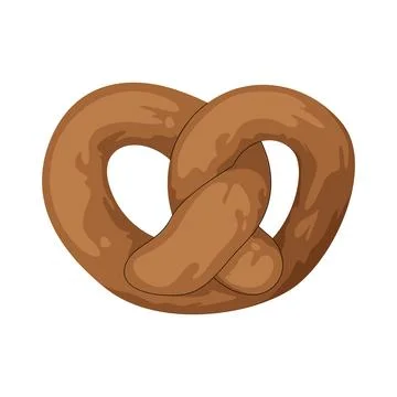 Pretzel illustration Stock Illustration