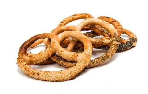Pretzel isolated Stock Photos