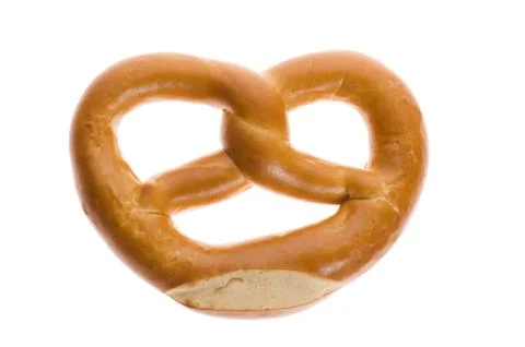 Pretzel isolated on white Stock Photos
