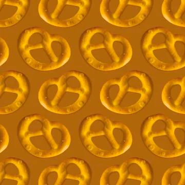 Pretzel pattern. Snack in germany background. Oktoberfest food 스톡 사진