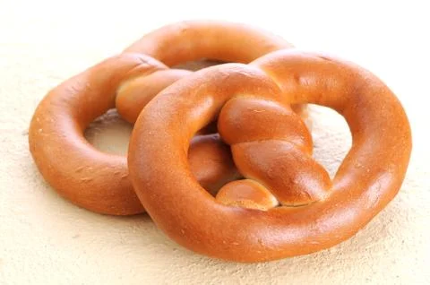 Pretzel ring Stock Photos