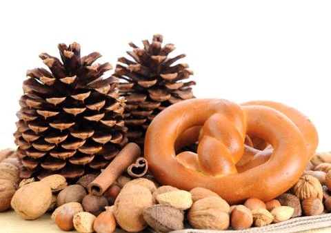 Pretzel ring Stock Photos