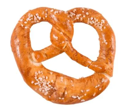 Pretzel with salt Stock Photos