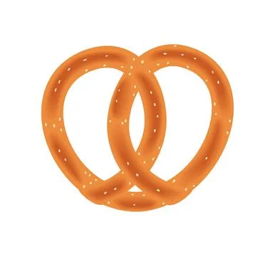 Pretzel salt snack 库存插图