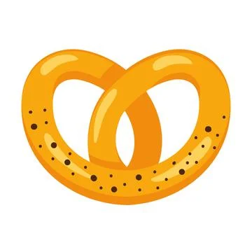 Pretzel salt snack 库存插图