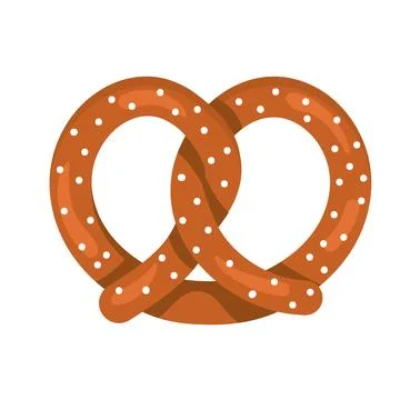 Pretzel salt snack 库存插图