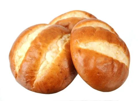 Pretzel style bread Stock Photos