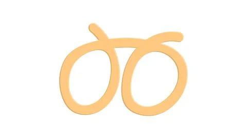 Pretzel on white background, vector illustration. bread product, culinary cre Stockillustratie