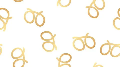 Pretzel on white background, vector illustration, pattern. bread product, cul Stock Illustration