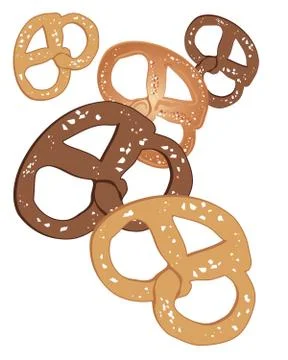 Pretzels Stock Illustration