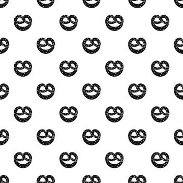 Pretzels pattern vector イラスト素材