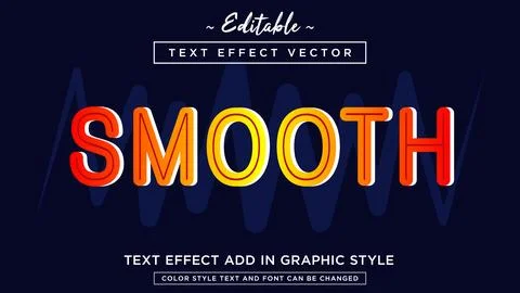 Prevalent modern round text effect style vector Stock Illustration