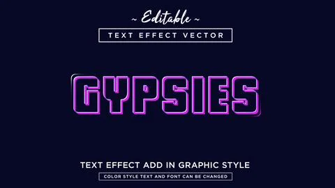 Prevalent modern text effect style vector fully editable Stock Illustration