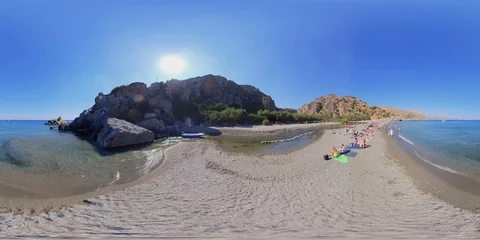 Preveli beach, Crete Video stock 120880895