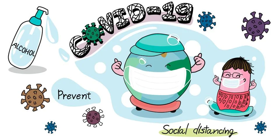 Prevent the coronavirus Stock Illustration
