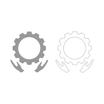 Preventative maintenance  set  icon . Stock Illustration