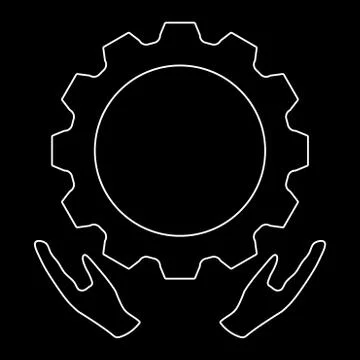 Preventative maintenance   the white path icon . Stock Illustration