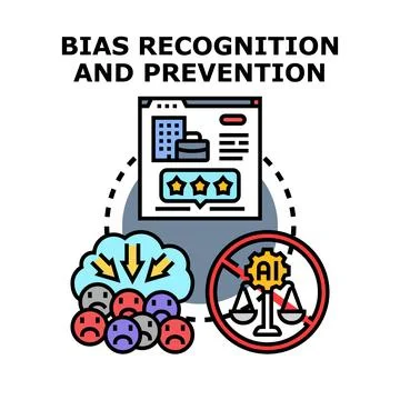 Preventing bias in data and artificial intelligence decisions イラスト素材