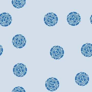 Preventing exploitation environment in war glyph seamless pattern Illustrazione stock