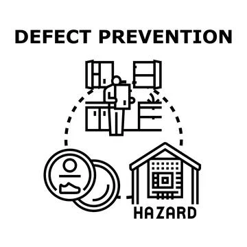 Preventing flaws and identifying hazards in quality control operations Stock Illustration