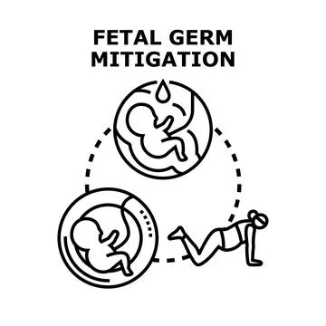 Preventing gestational transmission and improving prenatal health development Stockillustratie