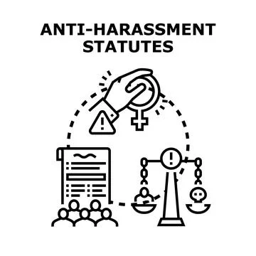 Preventing harassment and protecting equality with legal statutes Stock Illustration