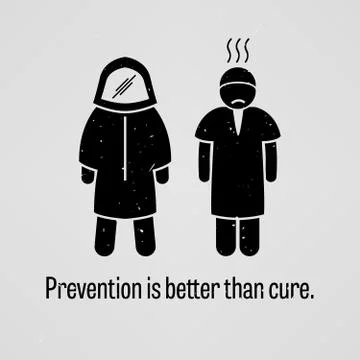 Prevention is Better than Cure Stock Illustration