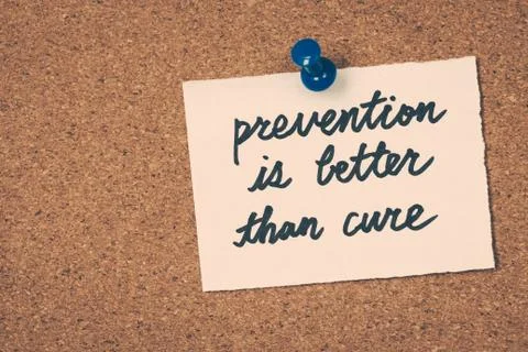 Prevention is better than cure Stock Photos