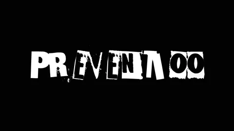 Prevention text animation concept. Stock Footage 229673104
