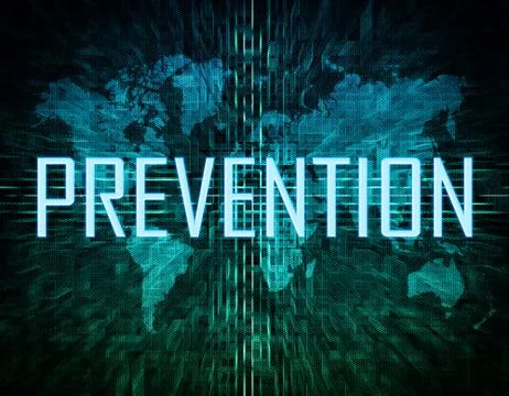 Prevention text concept Stock Photos