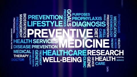 Preventive Medicine animated word cloud,... | Stock Video | Pond5