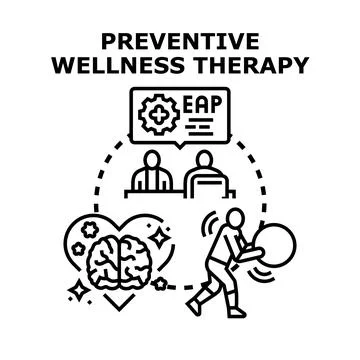 Preventive wellness therapy concept vector illustration 스톡 일러스트