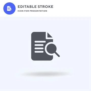 Preview icon vector, filled flat sign, solid pictogram isolated on white, log Illustrazione stock