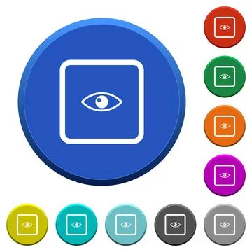 Preview object beveled buttons Stock Illustration