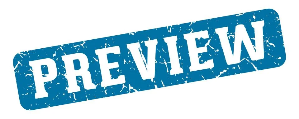 Preview rectangular sign. preview stamp Stock Illustration