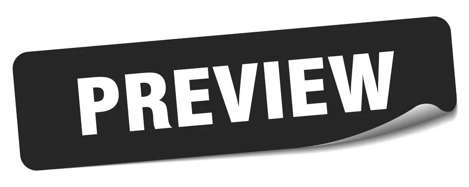 Preview sticker. preview label Stock Illustration