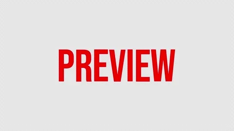 PREVIEW text rolling animation on transparent background with alpha channel Video stock 334577914