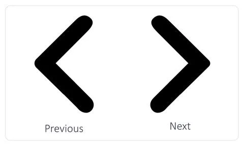 Previous and Next Stock Illustration