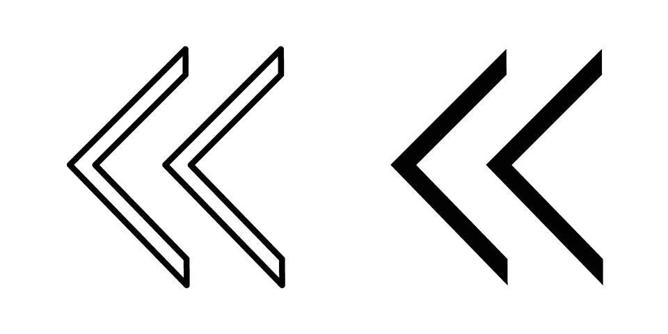 Previous arrow icon vector design illustrations Illustrazione stock