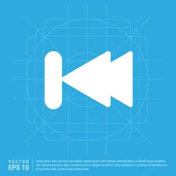 Previous, back icon Stock Illustration