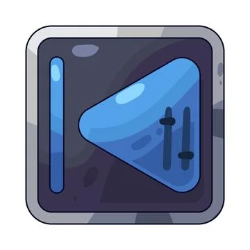 Previous button illustration Stock Illustration