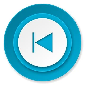 Previous icon. Stock Illustration