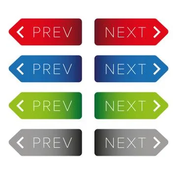 Previous next button sign Stock Illustration